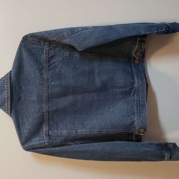 Jones New York Signature Dark Denim Jacket, Medium - Picture 2 of 7